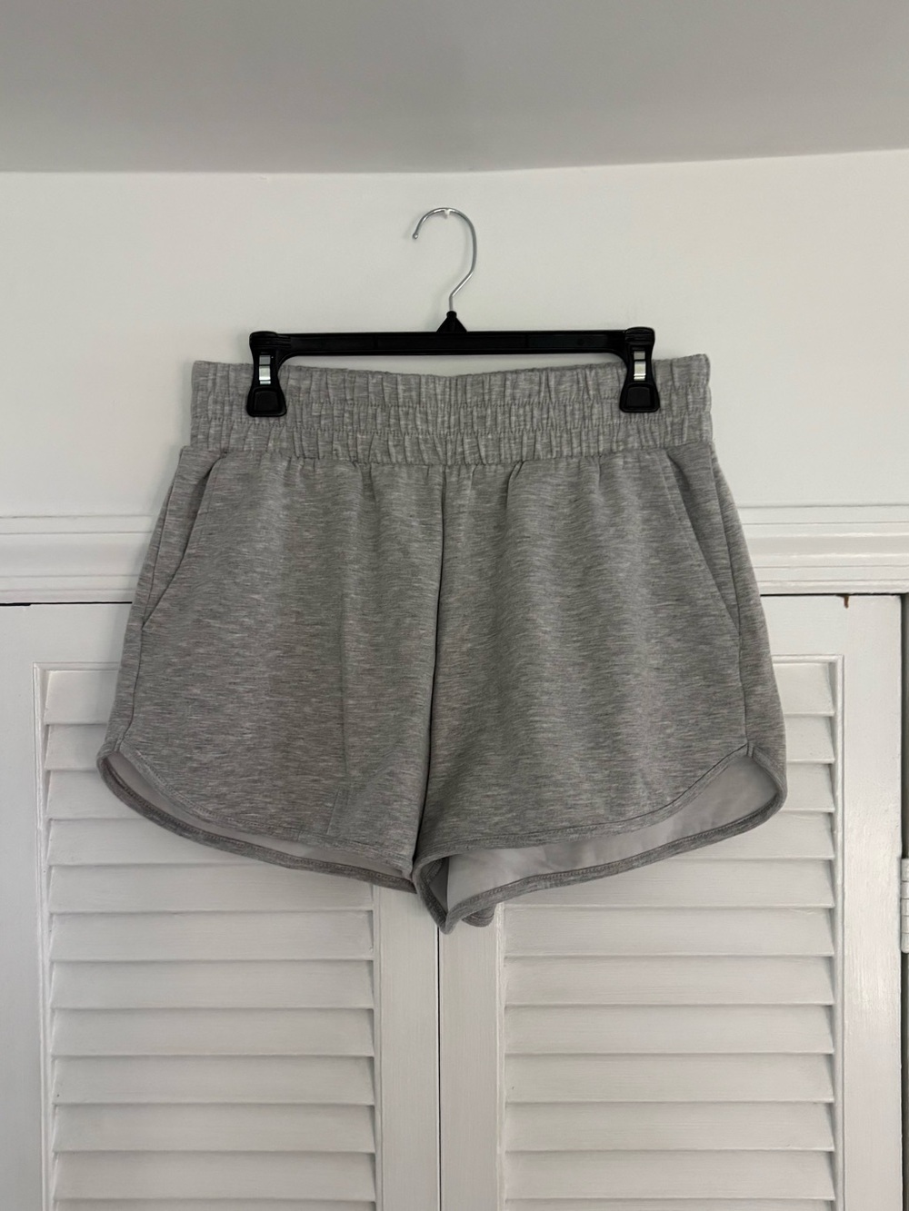 Women's Heather Gray Athletic Lounge Shorts
